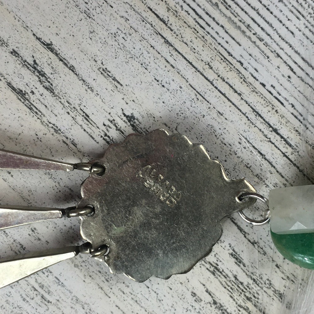 Vintage Alpaca Mexico & Stone Necklace - Picture 5 of 6